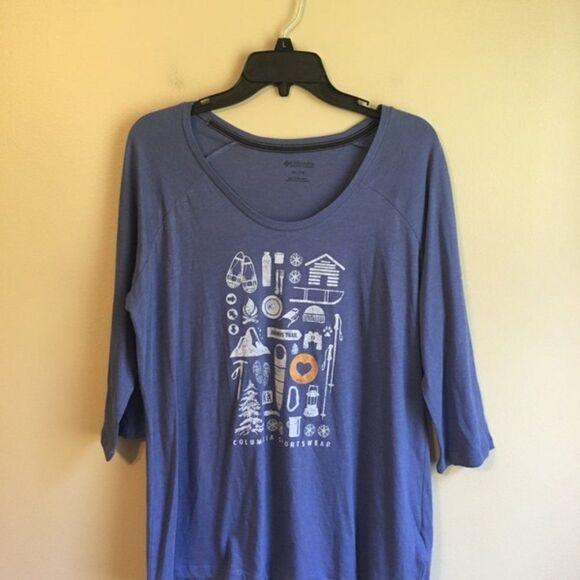 Columbia XL blue top - Picture 1 of 4